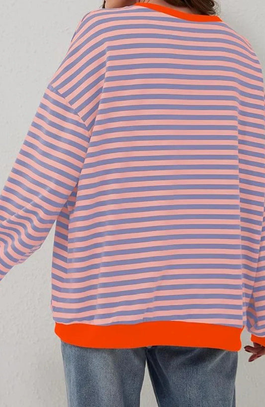 Nienke - Women's Striped Sweatshirt
