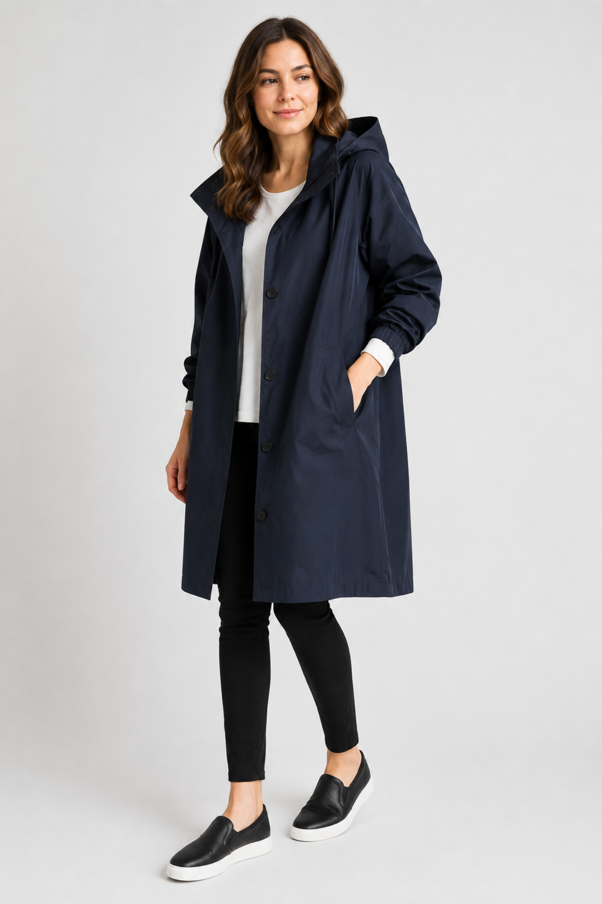 Women's Ezra Hooded Trench Coat