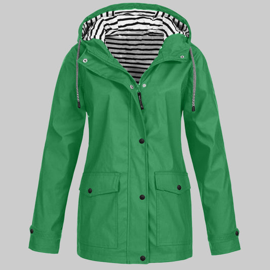 Women's Hooded Jacket with Waterproof Finish