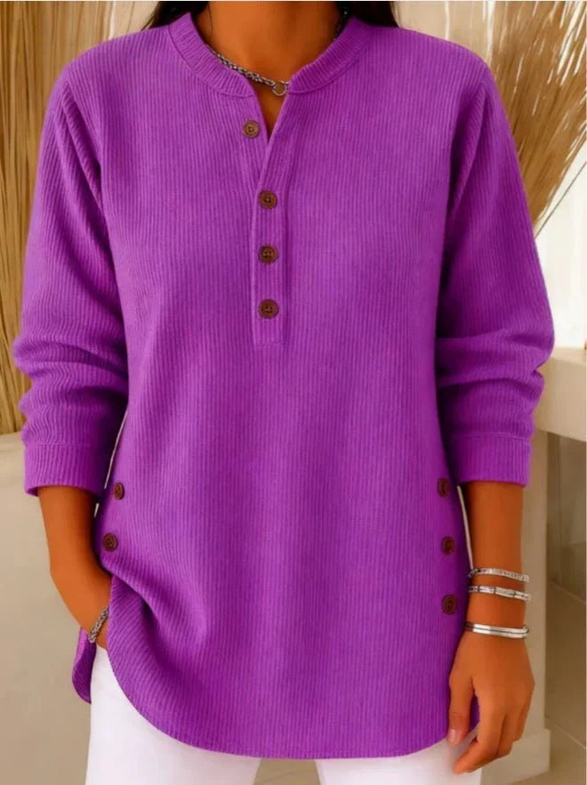 Women's Longline Long Top – Purple