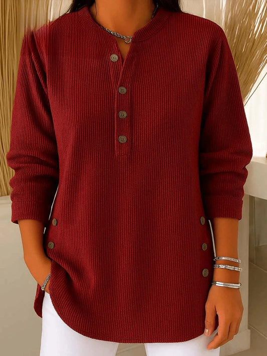 Women's Longline Long Top – Bordeaux
