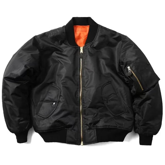 Women's Comfortable Bomber Jacket – Black