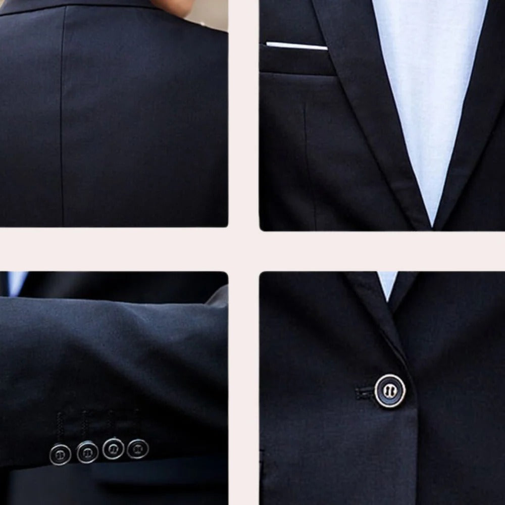 Men's Two-Piece Suit with Slim Fit