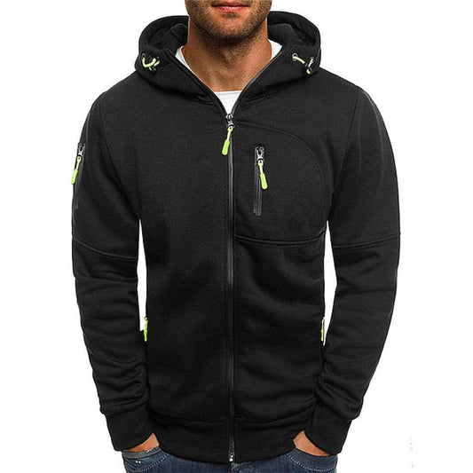 Men's Knitted Hoodie with Zip Front - photo 2