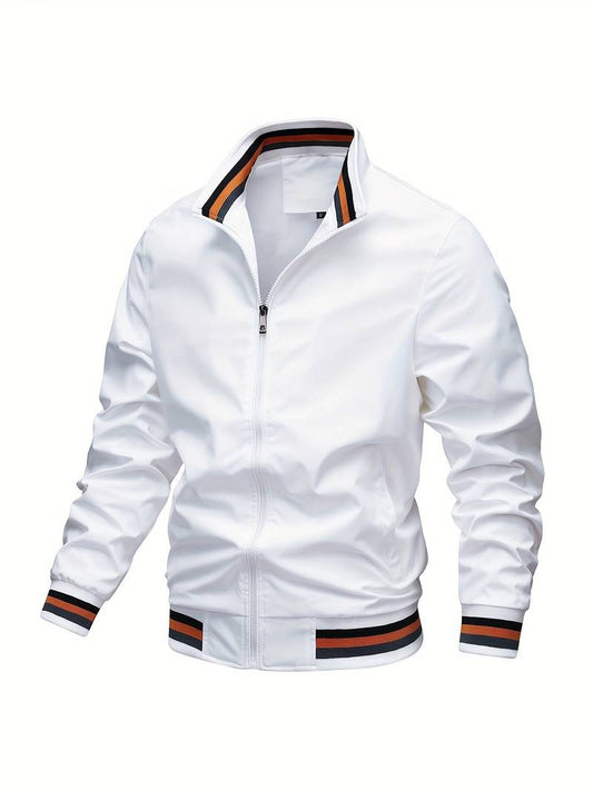 Men's Stand-Collar Bomber Jacket - photo 2