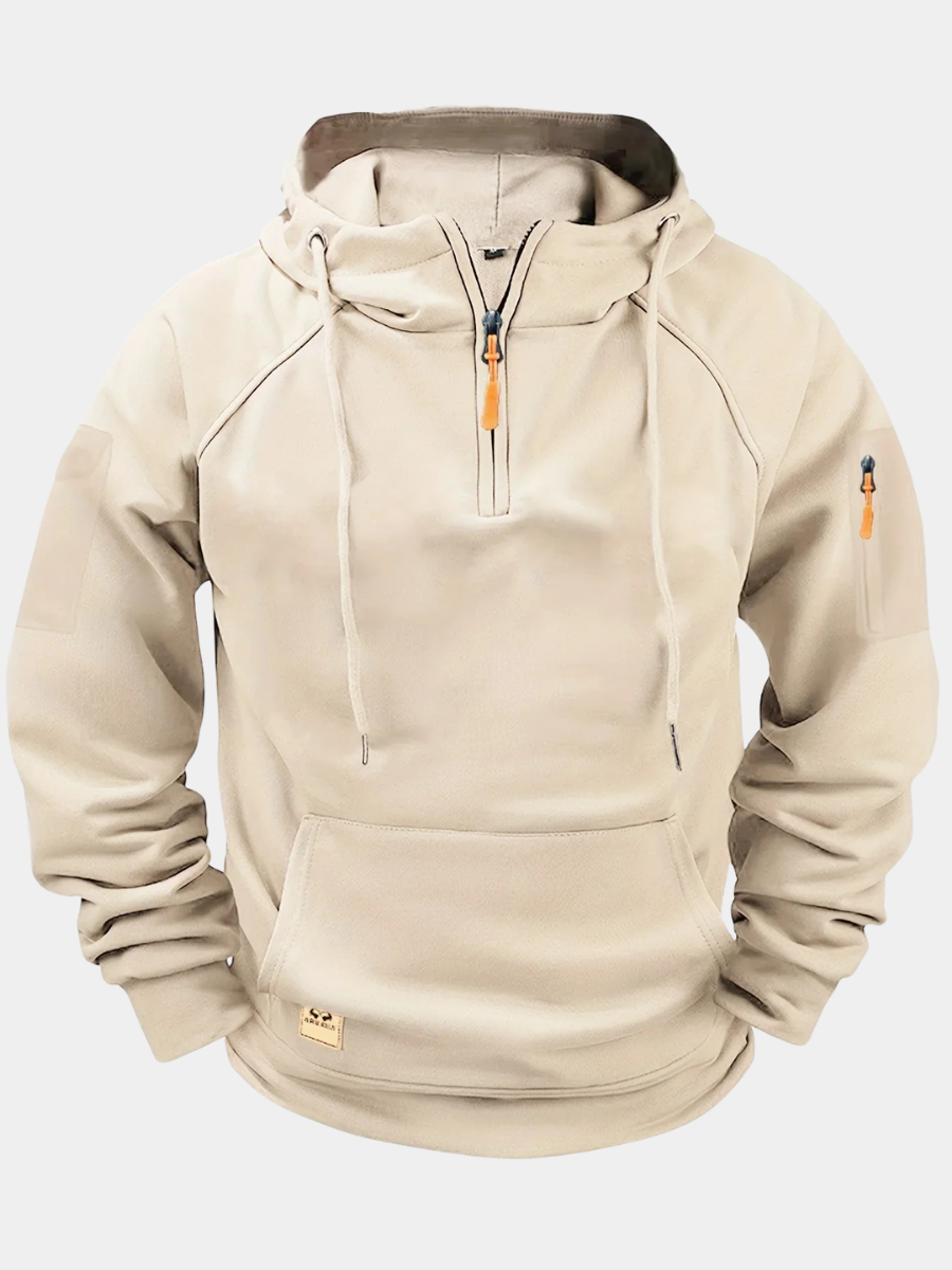 Men's Zip-Through Hoodie with Kangaroo Pockets - photo 8