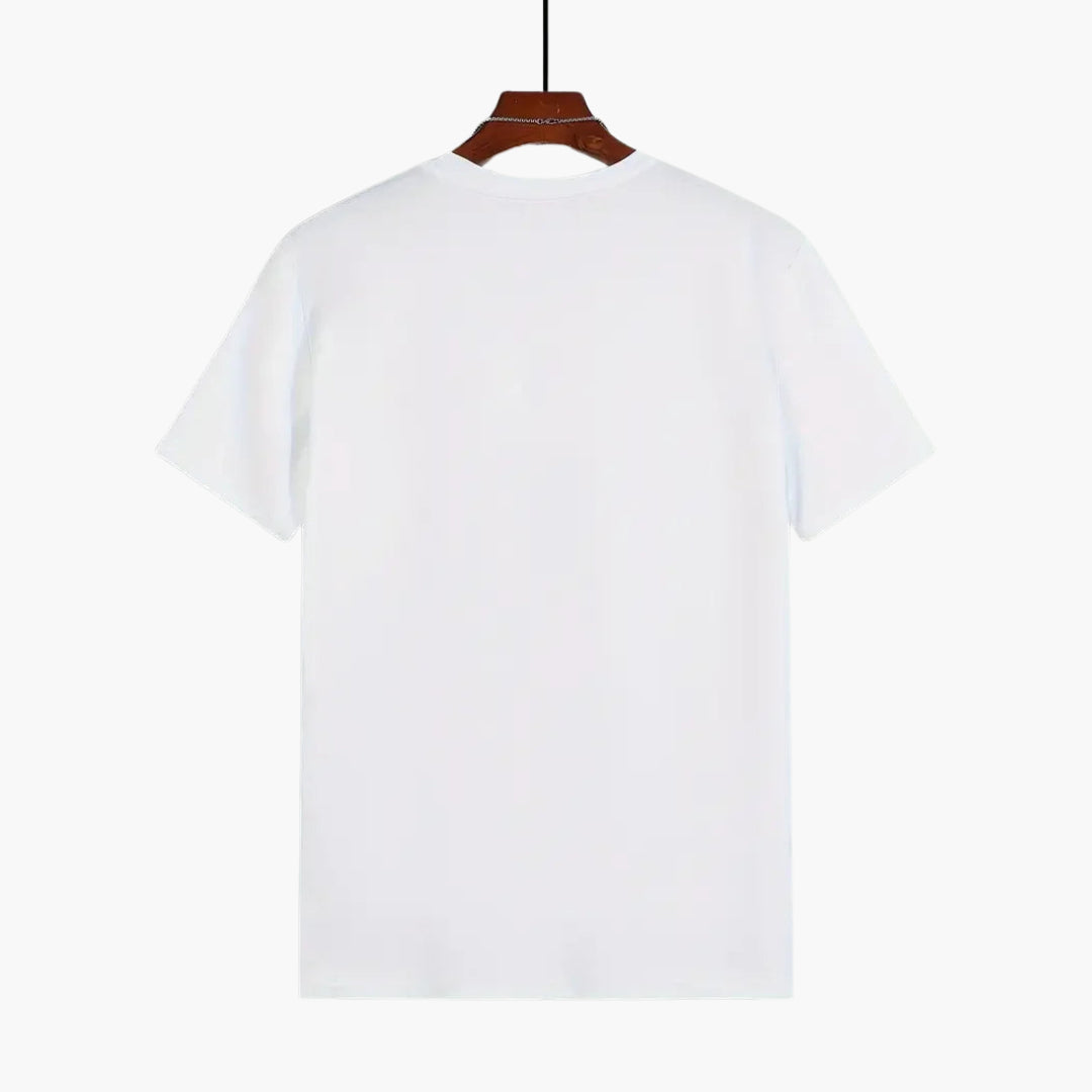 Men's Crew Neck T-Shirt with Straight Hem