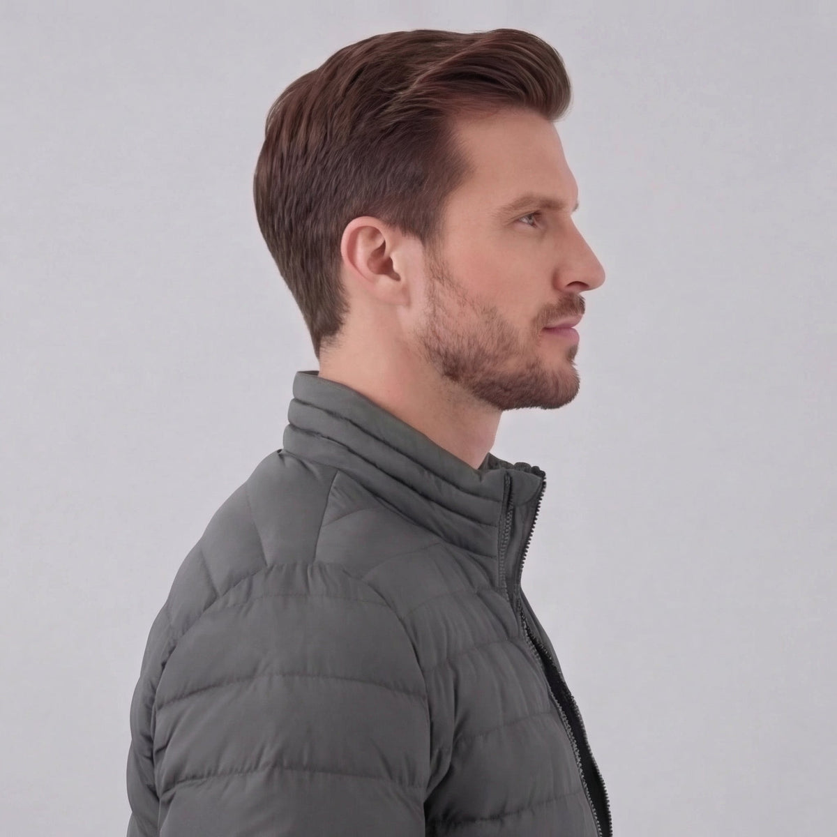 Men's Lightweight Puffer Jacket with Stand Collar - photo 18