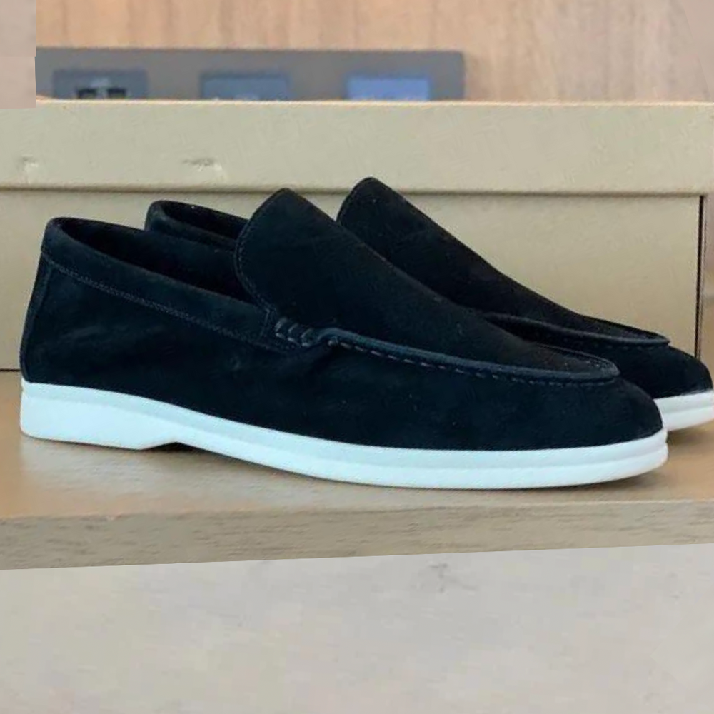 Men's Slip-On Loafer with Stitched Vamp Detail