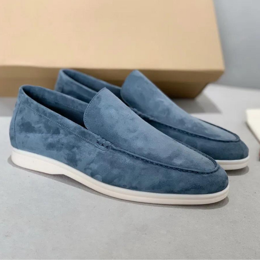 mens Slip-On Loafer with Stitched Vamp Detail-2
