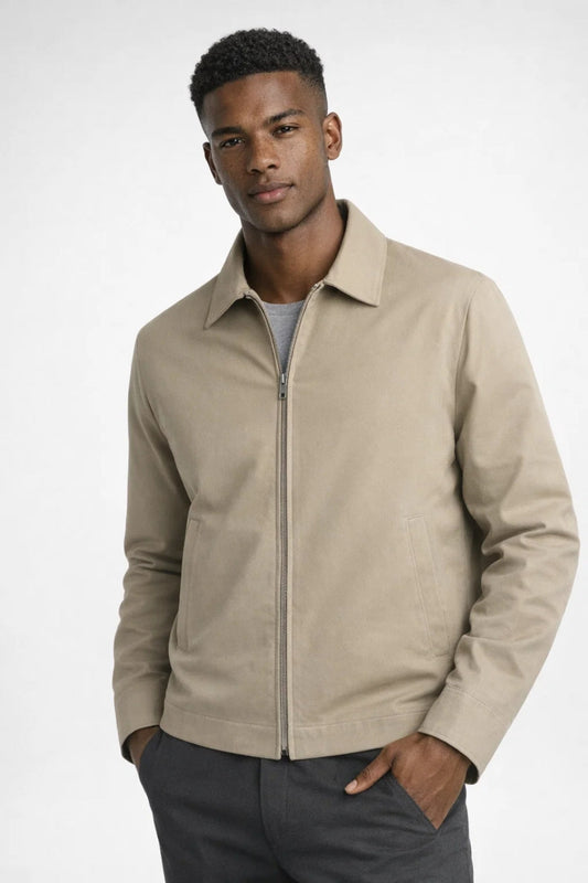 Men's Zip-Through Jacket with Classic Collar – view 2