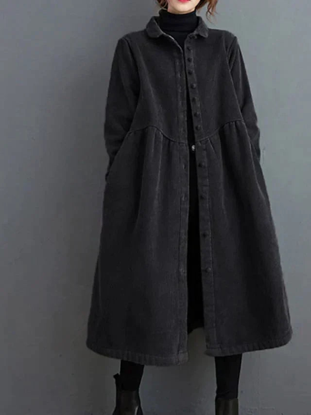 Women's Corduroy Dress with Relaxed Fit