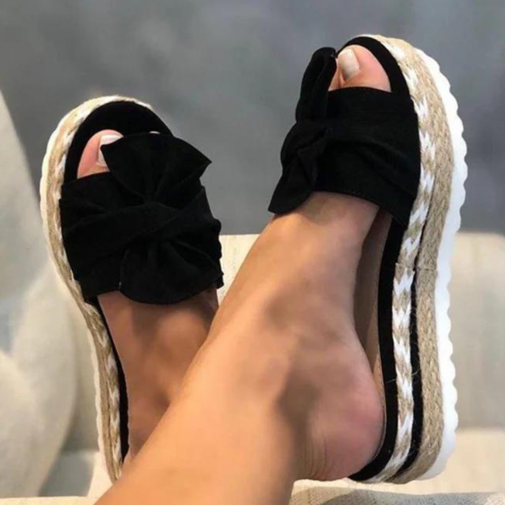 Women's Bow Platform Slide Sandals - photo 5