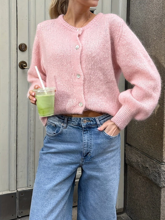 Women's Button-Front Knit Cardigan - photo 2