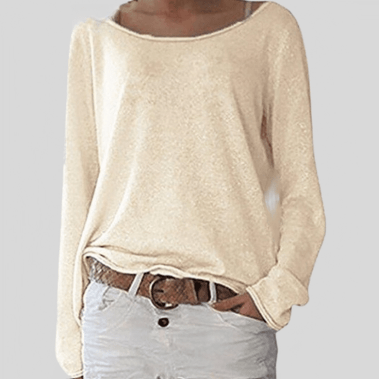 Women's Knitted Jumper with Relaxed Fit