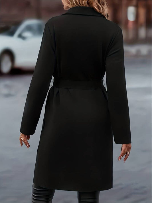 Women's Long Tailored Coat - photo 2