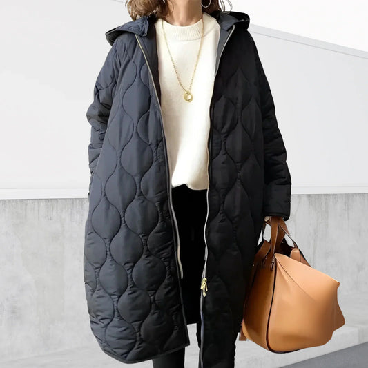 Women's Oversized Hooded Puffer Coat - photo 2