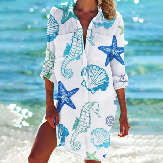 Women's Relaxed Shirt Dress - photo 2