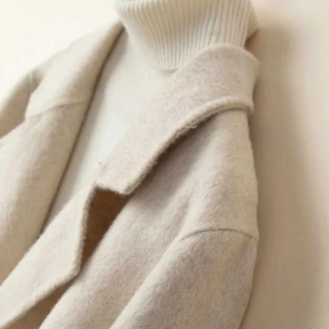 Women's Cashmere Blend Blazer with Open Front