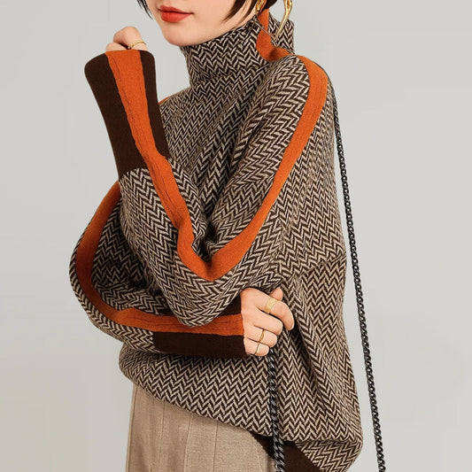 Women's Fine-Knit Jumper with Mock Neck – view 2