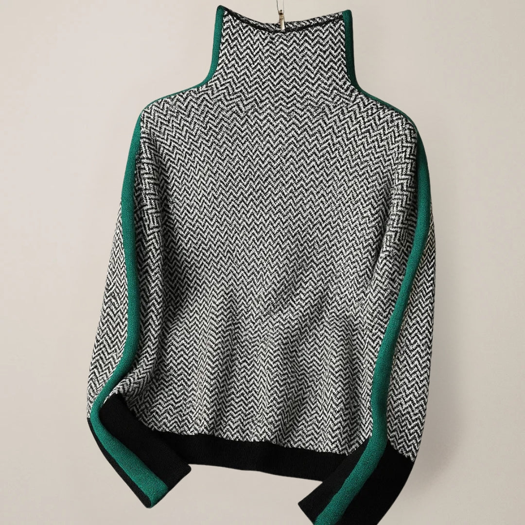 Women's Fine-Knit Jumper with Mock Neck – view 5