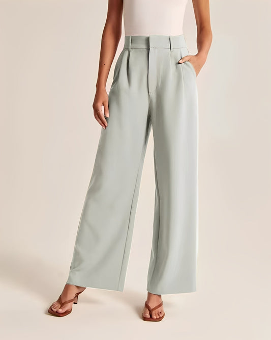 Women's High-Waisted Tailored Trousers - photo 2