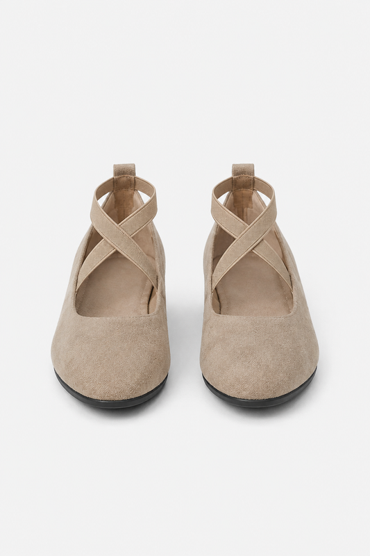 Women's Low Wedge Court Shoes with Crossover Straps - photo 2