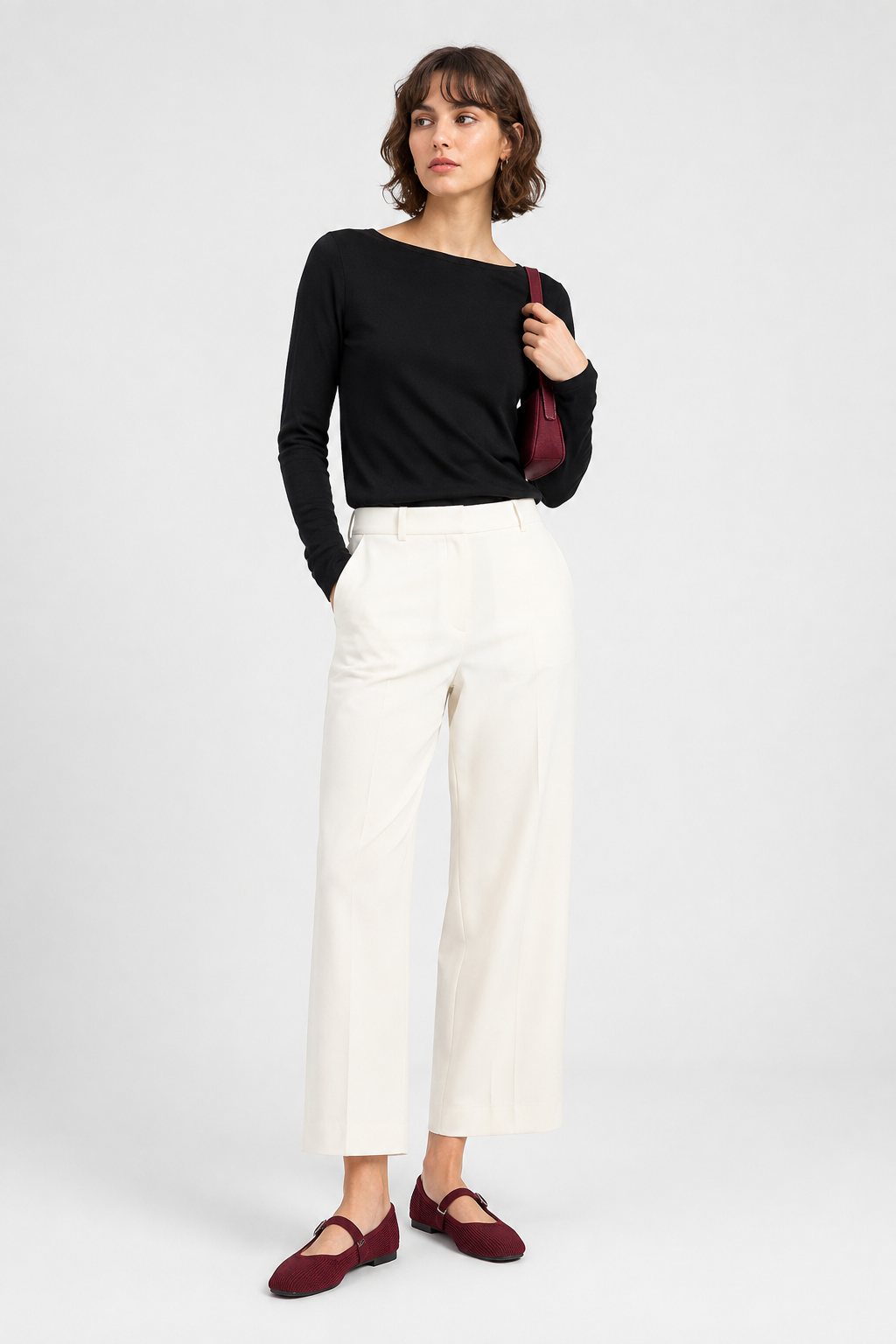 Women's Ribbed Mary Jane Flats with Buckle - photo 20