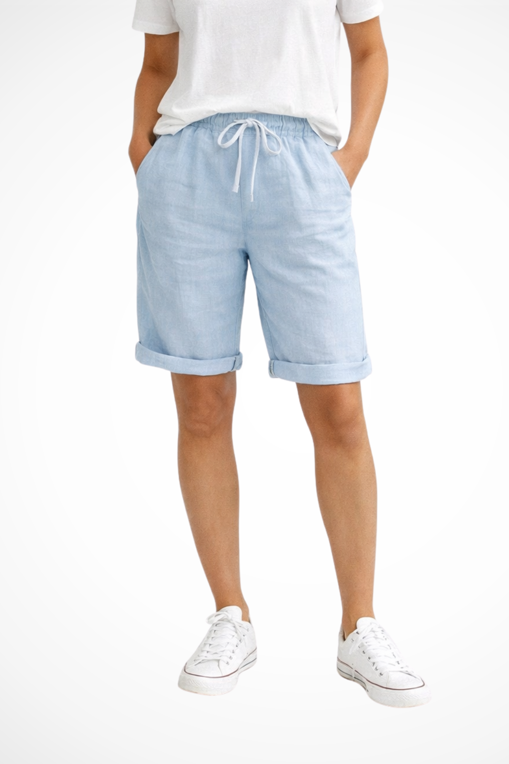 Women's Cropped Trousers with Relaxed Fit