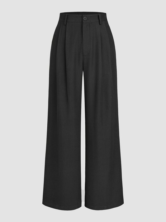 Women's Lisa - Solid Straight Wide-Leg Pants