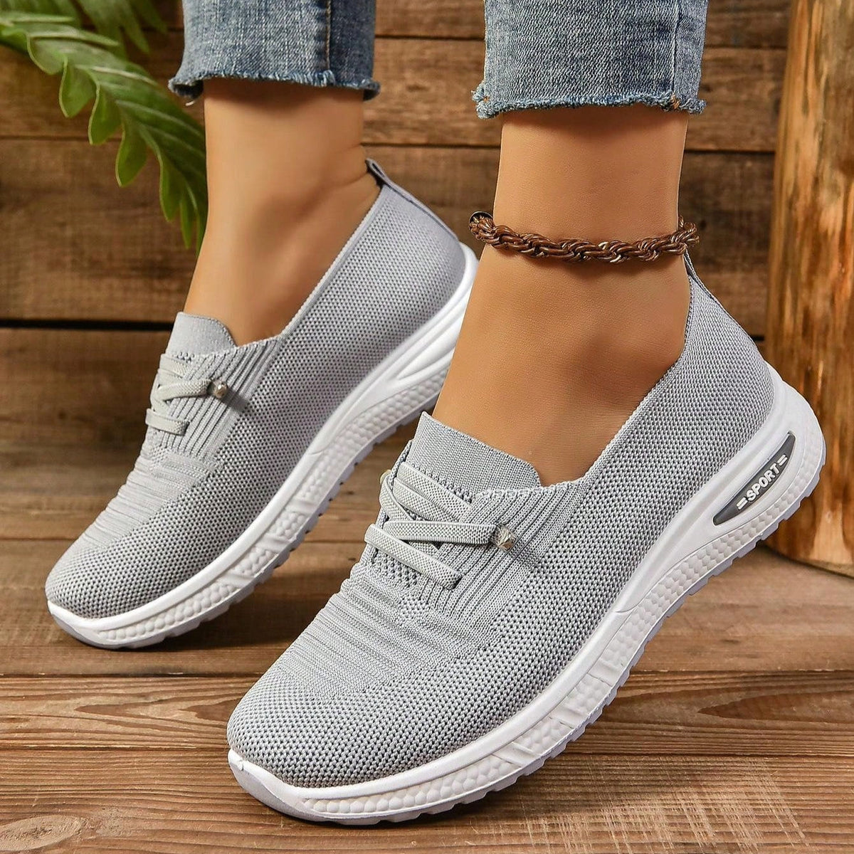 Women's Orthopedic Sneakers with Cushioned Sole