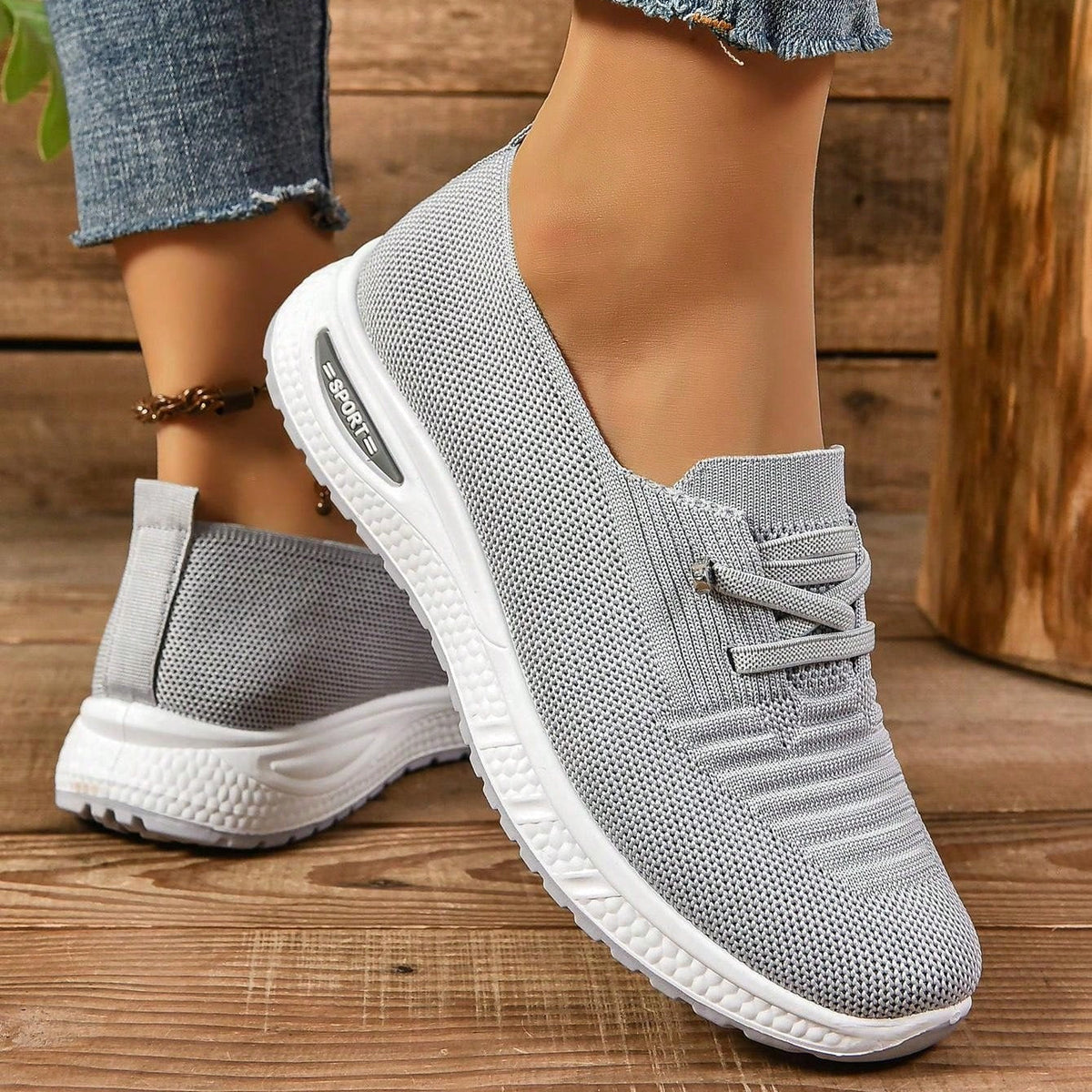 Women's Orthopedic Sneakers with Cushioned Sole