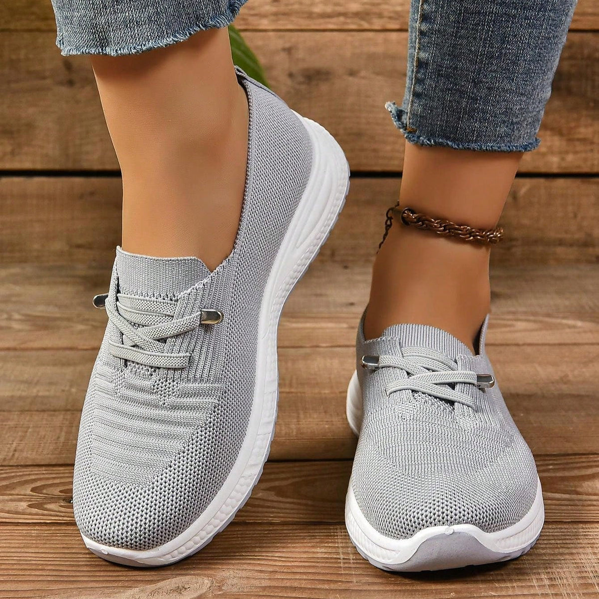 Women's Orthopedic Sneakers with Cushioned Sole