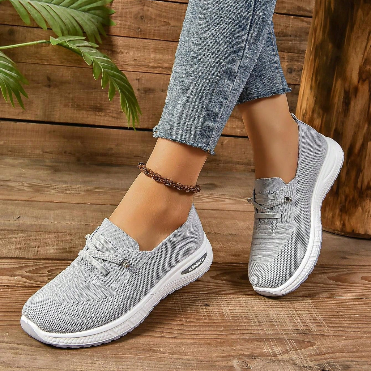 Women's Orthopedic Sneakers with Cushioned Sole