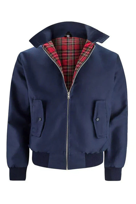Men's Harrington Jacket with Stand Collar