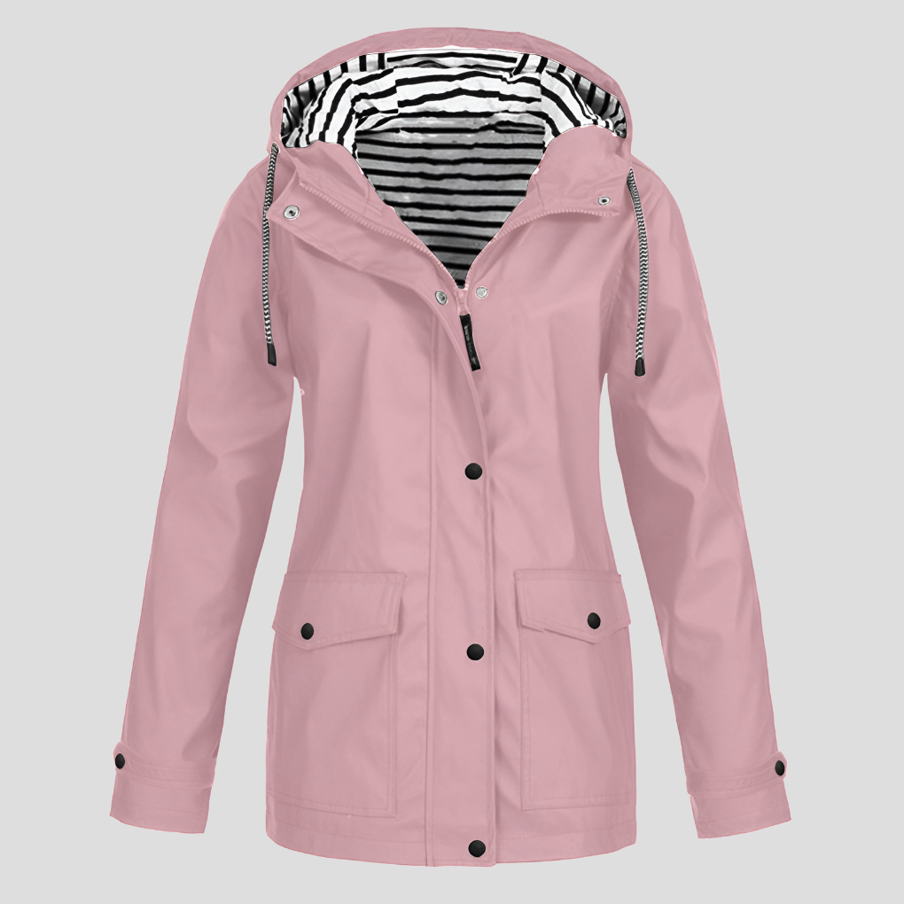 Women's Hooded Jacket with Waterproof Finish