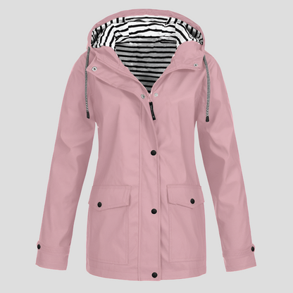 Women's Hooded Jacket with Waterproof Finish