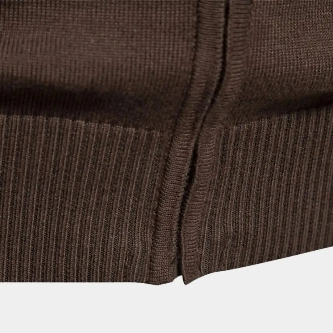 Women's Colour-Block Zip-Through Knit Cardigan