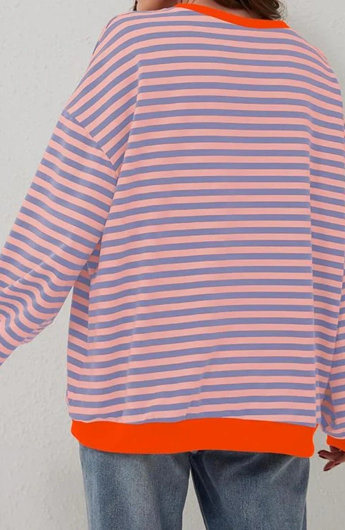 Nienke - Women's Striped Sweatshirt