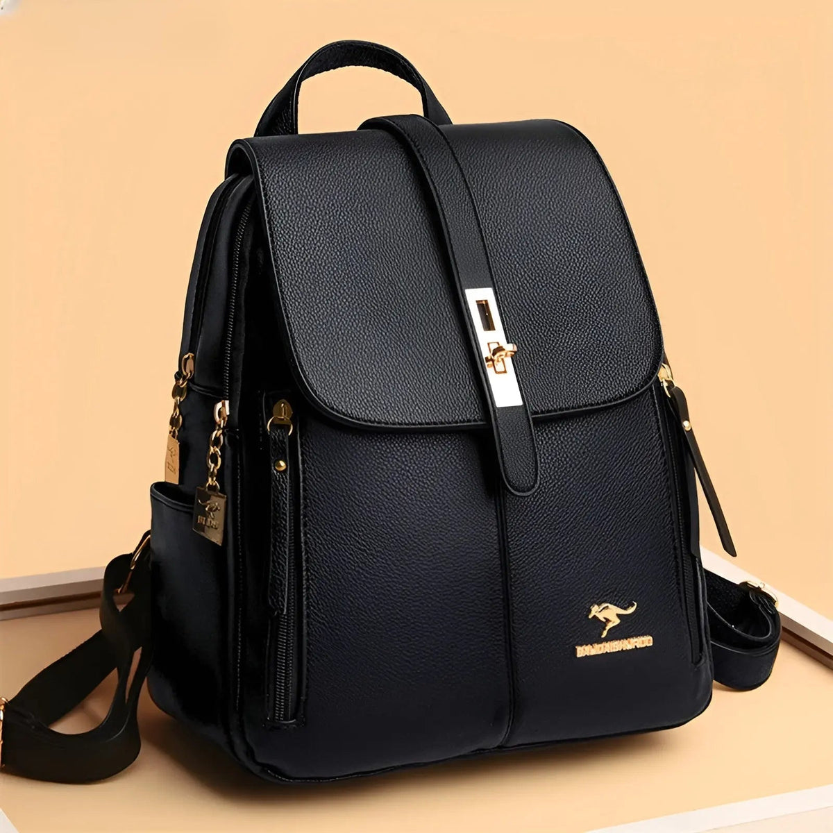 Women's Backpack with Leather Finish