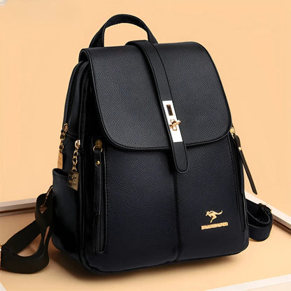 Women's Backpack with Leather Finish