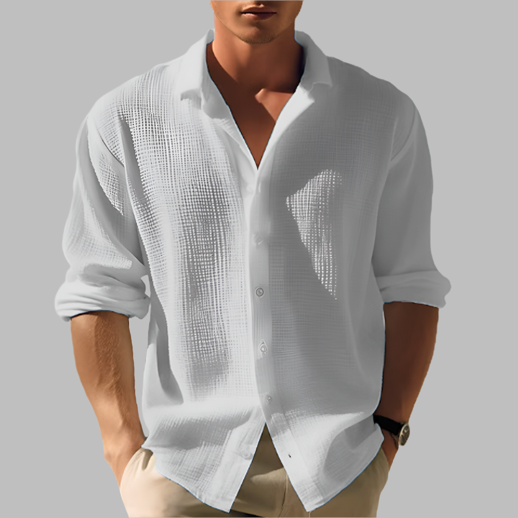 Men's Casual Shirt with Long Sleeves