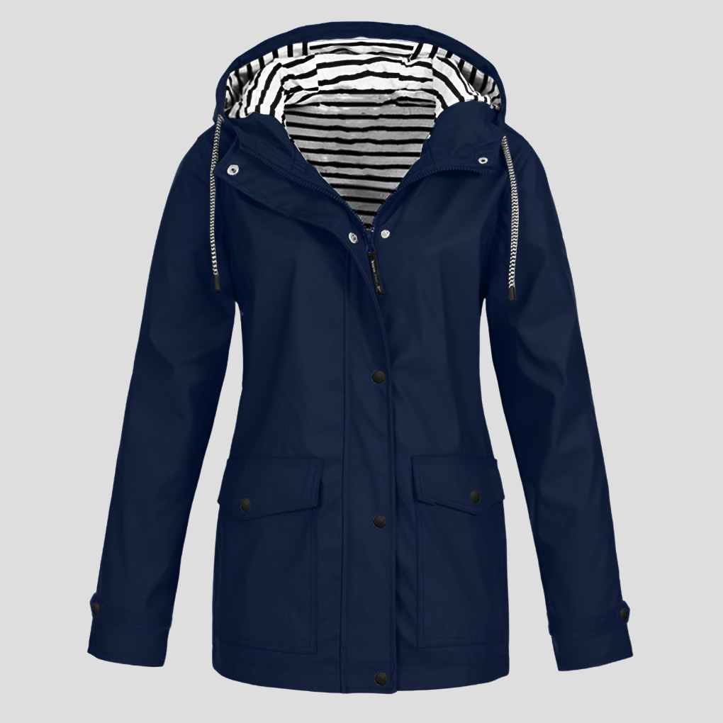 Women's Hooded Jacket with Waterproof Finish