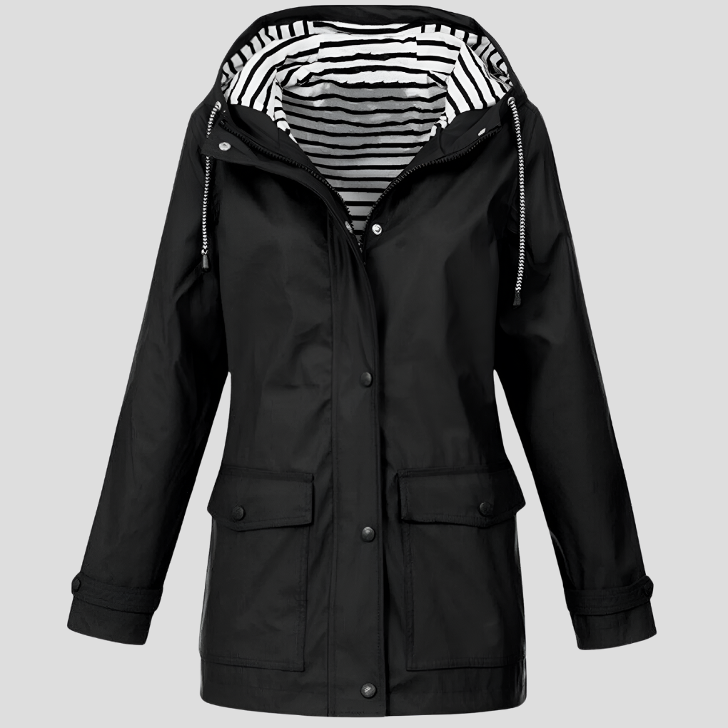Women's Hooded Jacket with Waterproof Finish