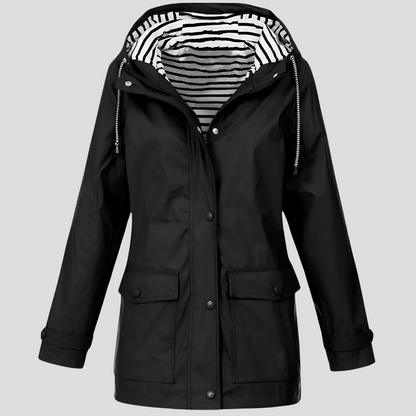 Women's Hooded Jacket with Waterproof Finish