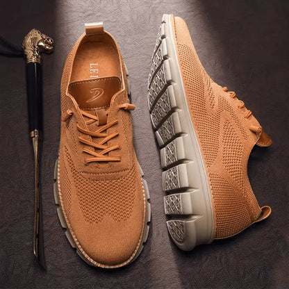 Men's Knit Sneakers with Cushioned Sole