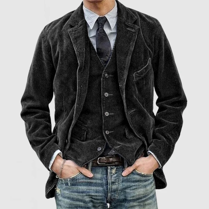 Women's Velvet Blazer and Waistcoat Set