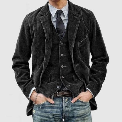 Women's Velvet Blazer and Waistcoat Set