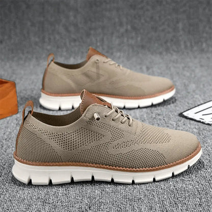 Men's Knit Sneakers with Cushioned Sole
