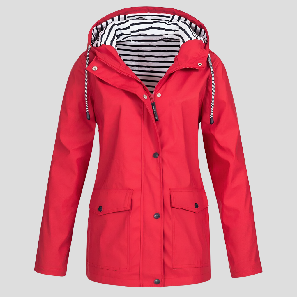 Women's Hooded Jacket with Waterproof Finish